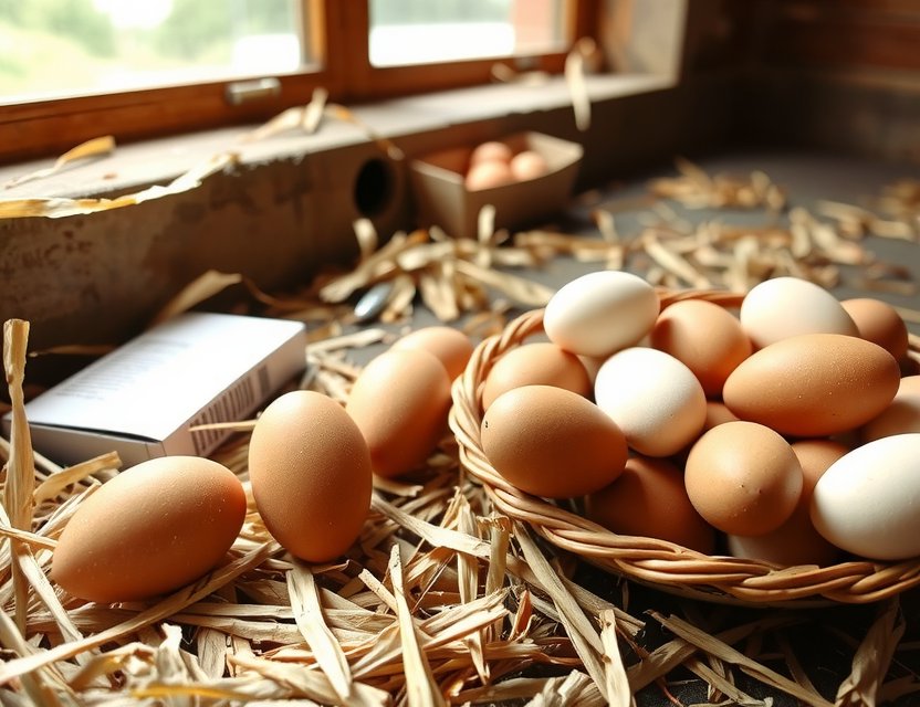 Fresh eggs from happy hens at Playgrynx